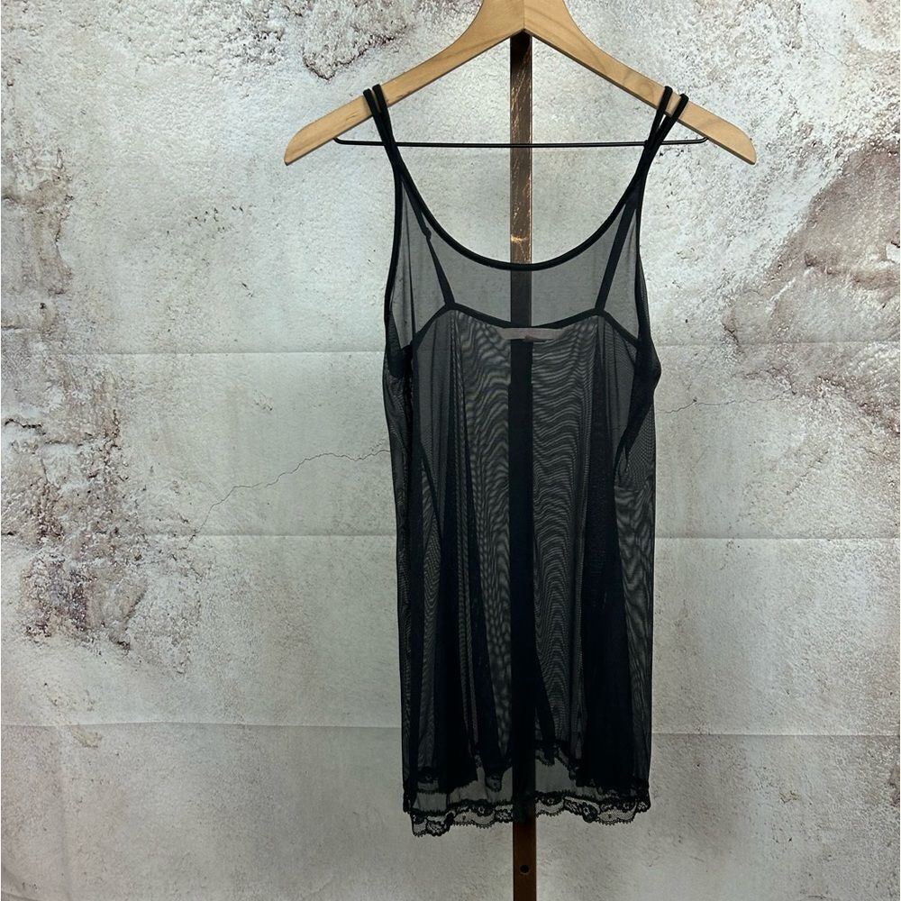 Victoria's Secret Black Sheer Chemise